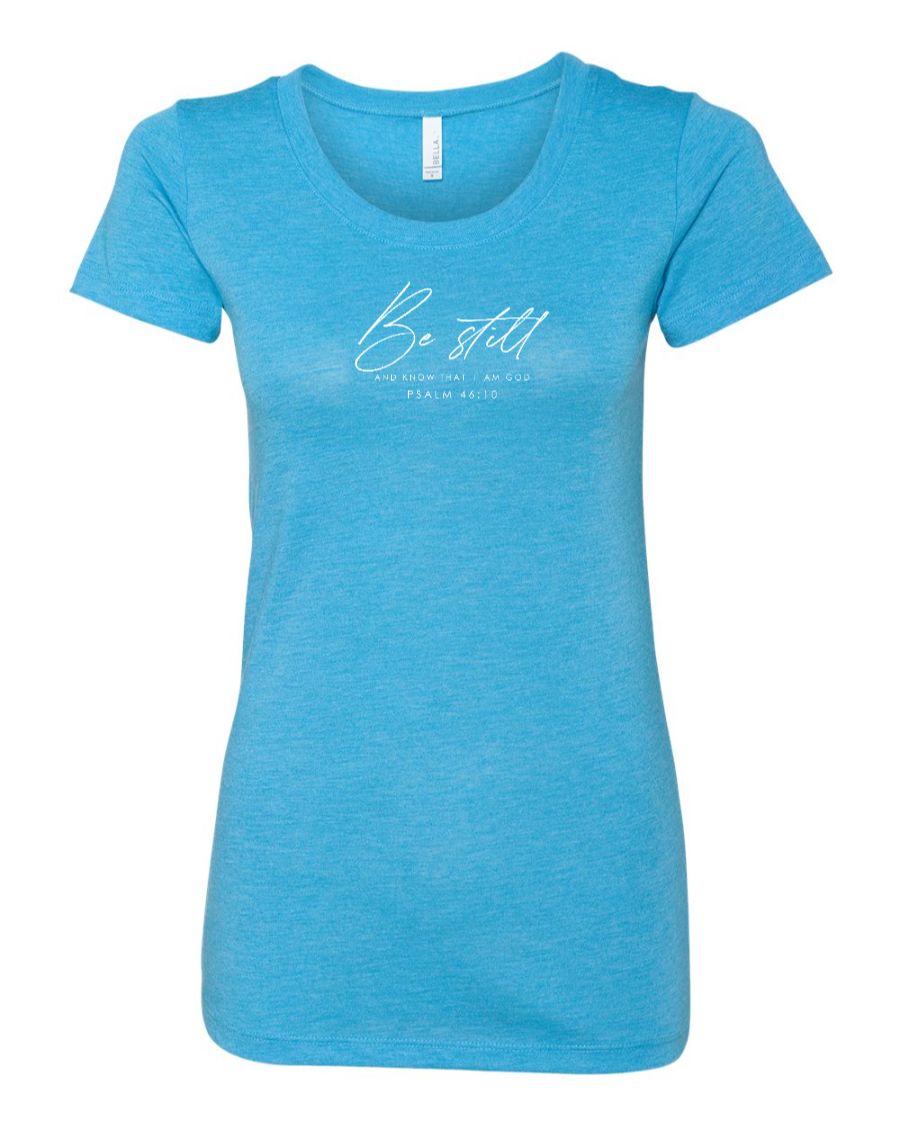 Be Still Psalm 46:10 Women's Triblend Tee