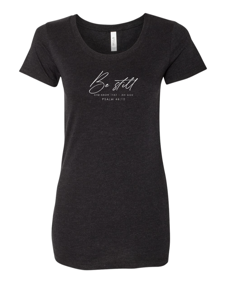 Be Still Psalm 46:10 Women's Triblend Tee