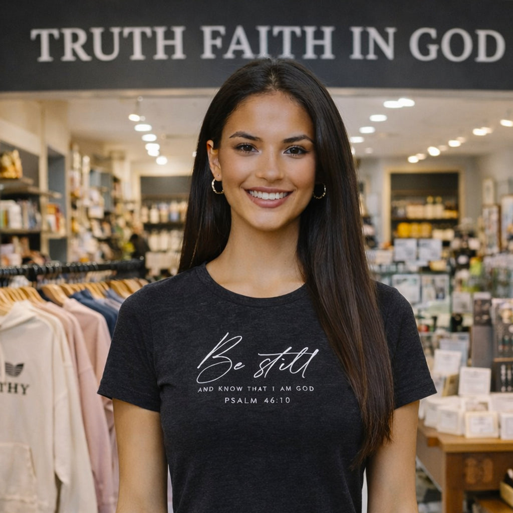 Be Still Psalm 46:10 Women's Triblend Tee